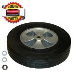 Rueda Rubbermaid de 12 pulgadas de diámetro con herrajes